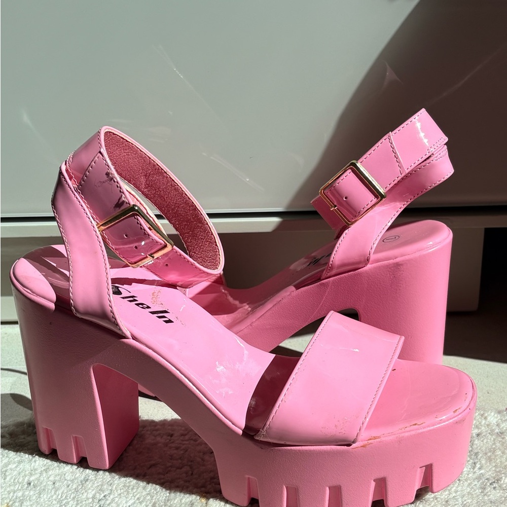 Pink Platform Sandals